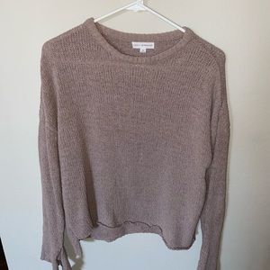 Boutique Sweater with Tie Sleeves